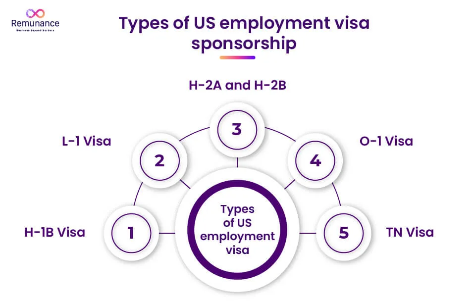 Types of US Work Visa Sponsorship