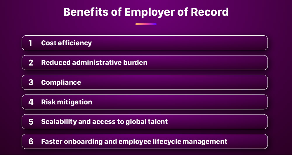 Benefits of Employer of Record