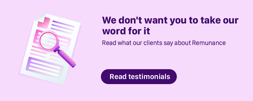 Remunance testimonial cta