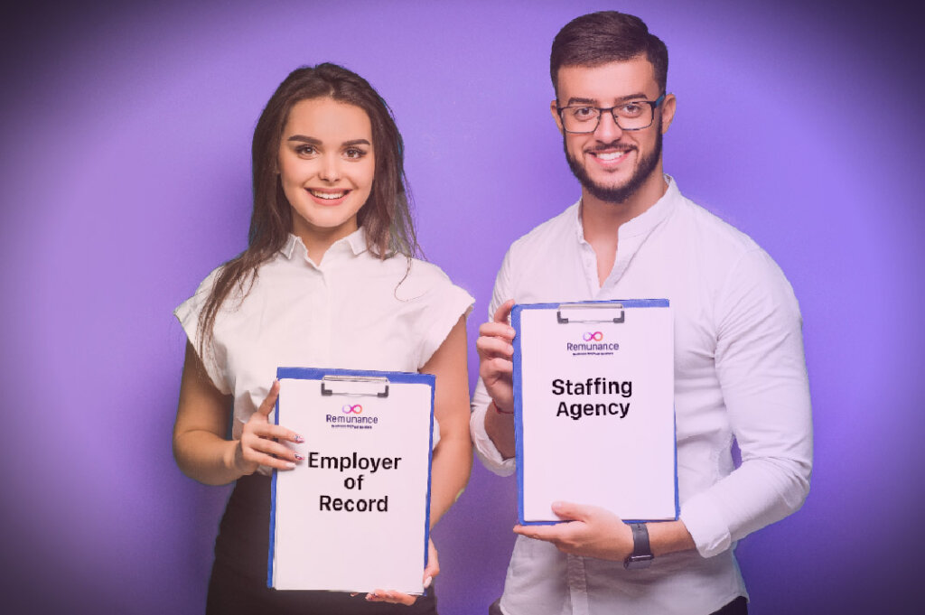 employer of record vs staffing agency