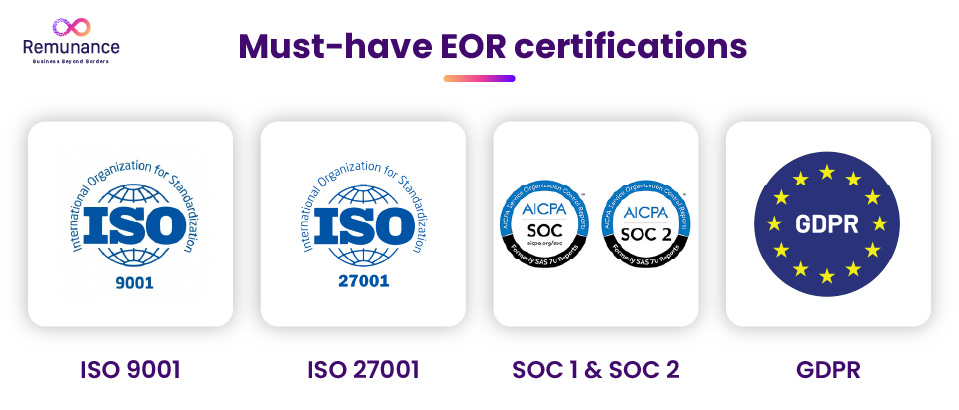 eor certifications
