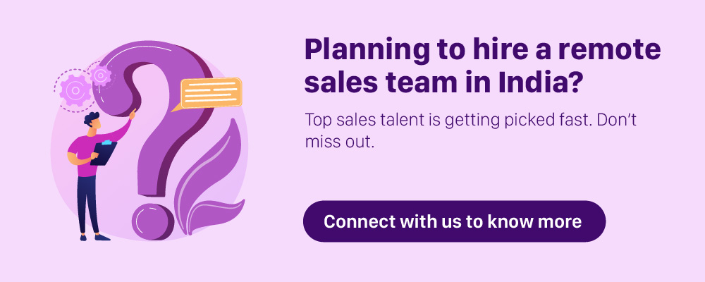 hire a remote sales team in India